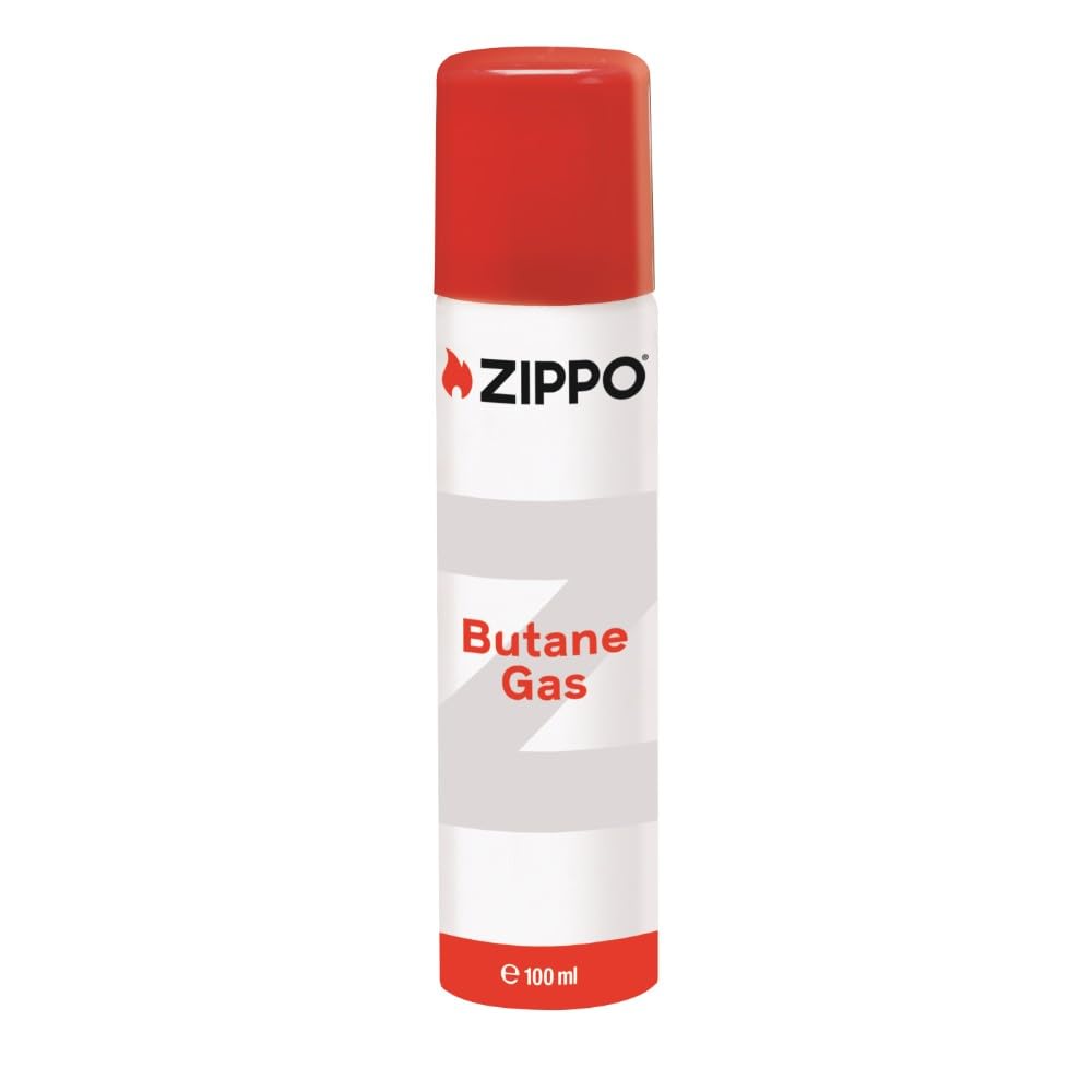 Zippo - Butane Gas, 100 ml, Lighter Gas for Refilling, Gas from the EU, Ideal for Stick Lighters, Butane Gas Burners and Butane Gas Inserts