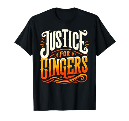 Justice For Gingers - Maglietta con scritta "Justice For Gingers" Maglietta