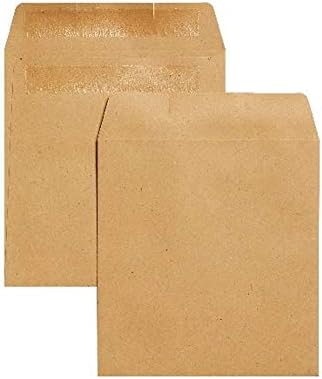 Q-Connect KF3420 Wage Envelope 108x102mm Plain Self-Seal (Pack of 1000) - Manilla,brown
