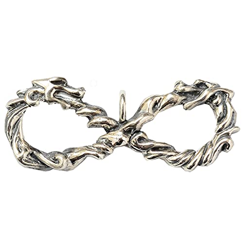 [ZIVAGO] ウロボロス ネックレス ペンダント トップ silver925 無限円状リング zw-083t