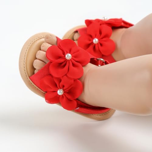 Image of Infant Baby Girls Boys Summer Sandals Premium Unisex Non Slip Rubber Soft Sole Breathable Toddler First Walker Outdoor Beach Shoes