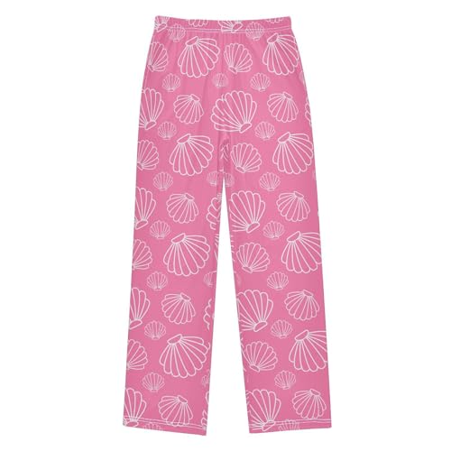 Boys' Pants White Line Contour Drawn Shell Long Bottoms Jogger