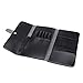 Produktbild Ritioner Stylist Barber Leder Haarscherentasche Friseurtasche Scheren Hüfttasche Haustier Friseur Werkzeugtasche Halter Fall Salon Haar Werkzeugtasche Weiches Gewebe Roll-Up Organizer Schwarz