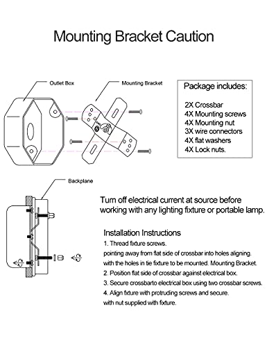 Dengnbj Light Fixture Mounting Bracket,4" Universal Crossbar,Mount Bracket Light Crossbar With Screws And Nuts,Rotatable And Fixed.used For Pendant Lamps,Wall Lamps And Living Room Lamps,2 Pack. #TOP4