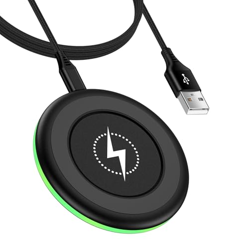 Samsung S25 Wireless Charger Fast Charging Pad Android Charger for Samsung Galaxy S26 S25 Ultra/S24/S23/S22/S21/S20/iPhone 17/16 Pro 15W Fast Wireless Phone Charger Station for Pixel 10 Pro XL/9/9a/8