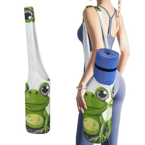 Sac de tapis de yoga grenouille pour ranger séparément ses affaires humides