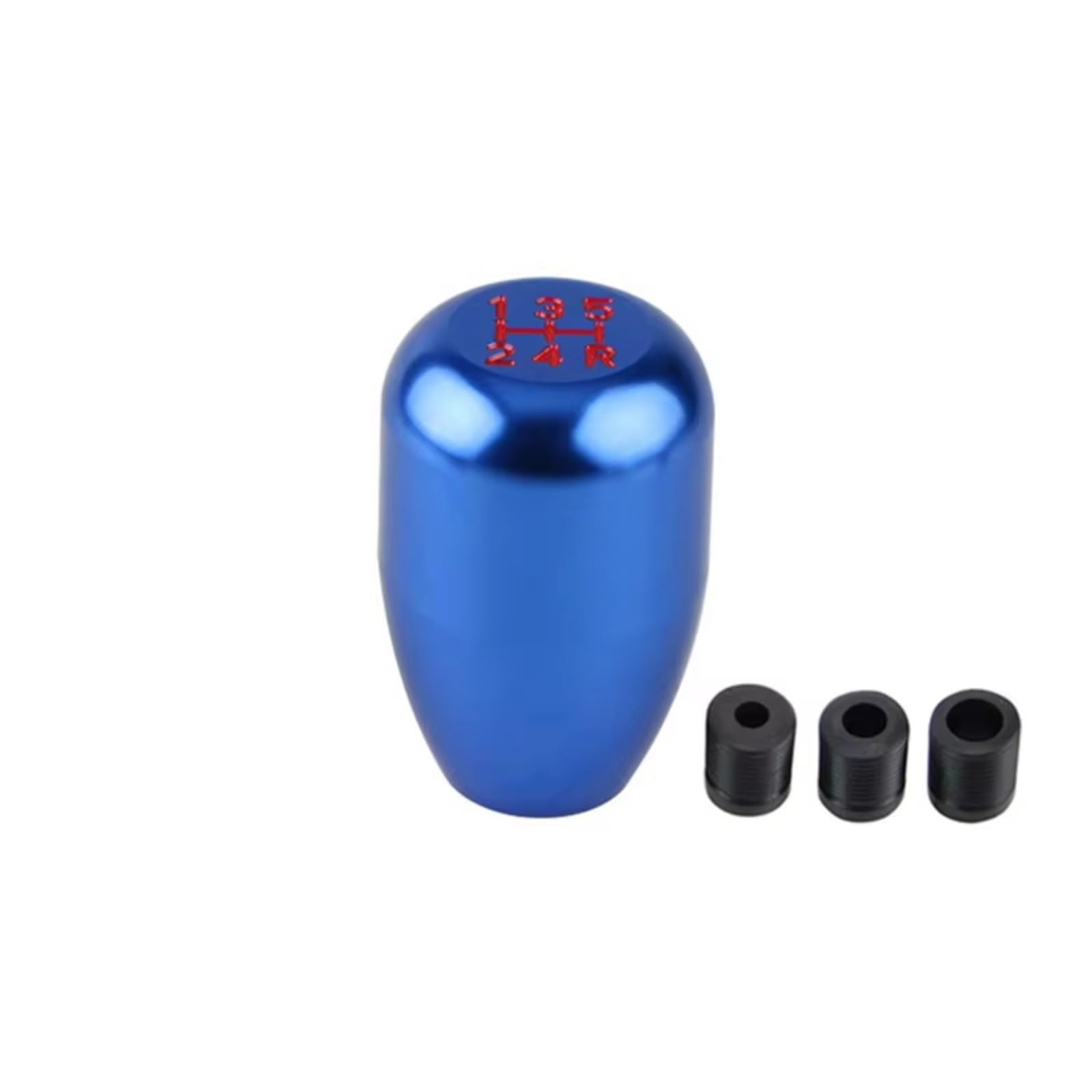Pbqenxb Blue Universal 5Speed Gear Shift Knob Stick Manual Transmission Car Aluminum Extended Shifter Head Car Shift Knobs(Blue)