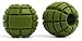 Grenadier Grips - Unique Fat Bar Dumbell/Barbell Grips For Huge Size Gains, Explosive Power, Increased Grip Strength, Arm Muscle Builder, Crossfit, Improve Climbing and Grappling