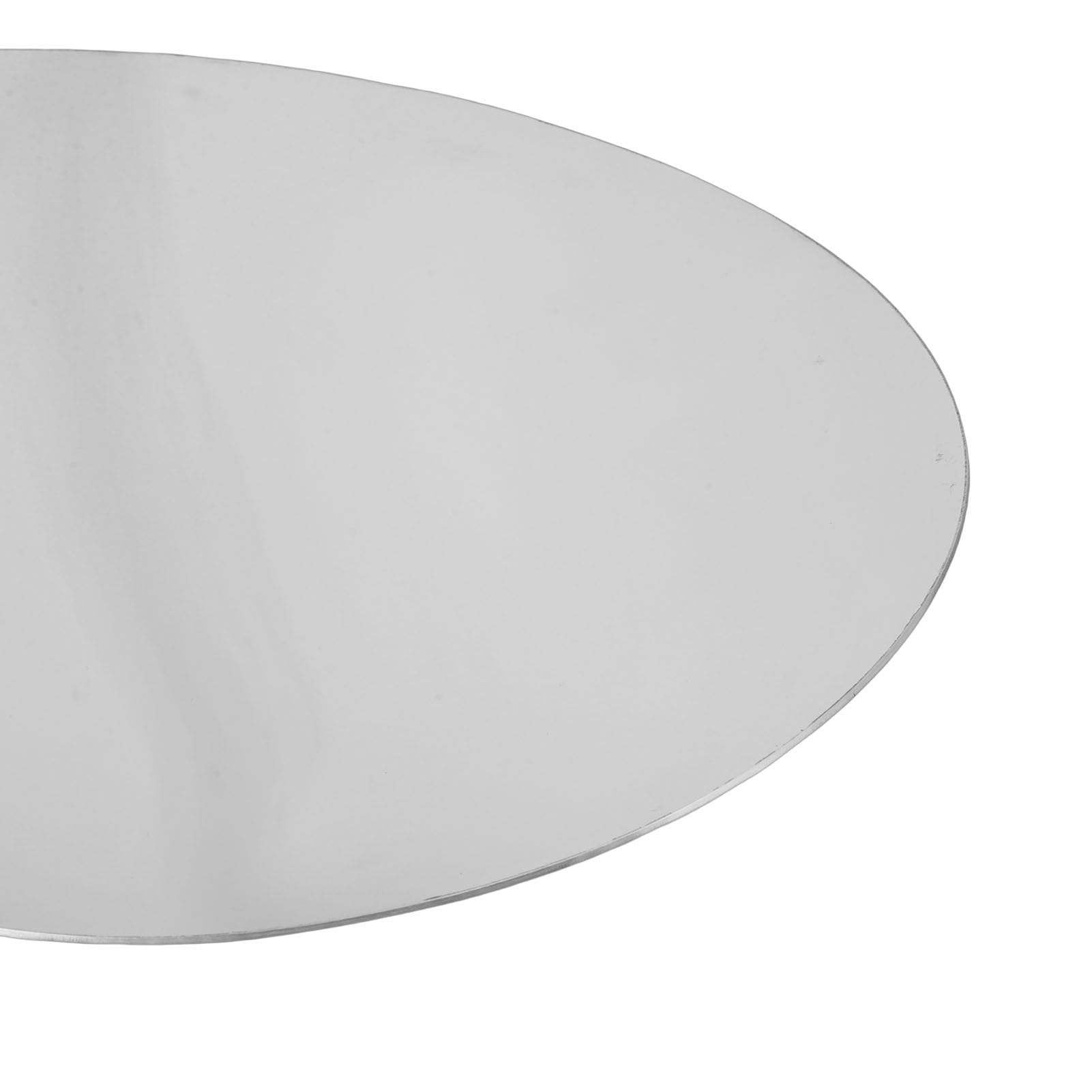 Bandeja para Servir Plateada, Bandeja para Servir de Acero Inoxidable con Acabado Pulido Espejo de Primera Calidad, Decorativa para Mesa de Centro con Tapete Antideslizante para Joyería, (S)