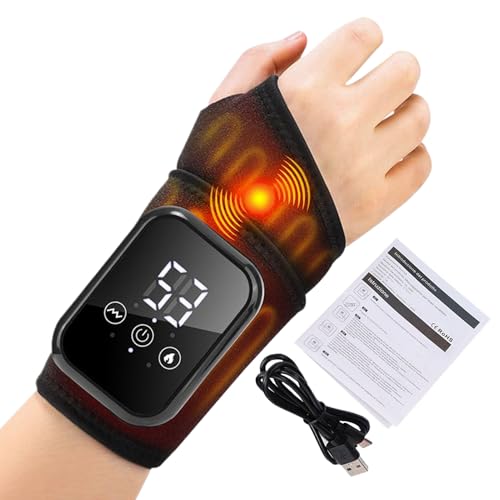 Hjatirace Bande Chauffante Pour Poignet - Chauffant À Vibration Ajustable À 3 Niveaux | Bande De Chauffage Électrique Sans Fil Pour Soulager Le Poignet,Pour réchauffement détente adultes seniors