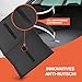 POUKO® Kofferraum Organizer Schwarz I Extrem stabiler Auto Organizer mit Anti-Rutsch-Klett I Praktische faltbare Kofferraumtasche für mehr Ordnung und Platz im Auto I Hochwertige Kofferraum Box