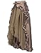 Women Gothic Victorian Bustle Skirt Steampunk Pirate Skirt XL Coffee