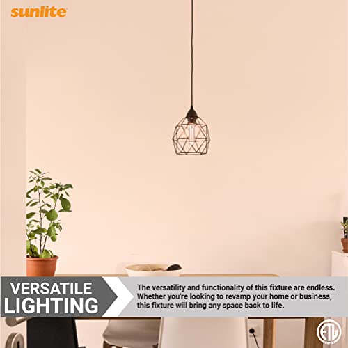 Sunlite 80611 Led Filament T10 Tubular Light Bulb, 6 Watts (60W Equivalent), 600 Lumens, Medium E26 Base, Dimmable, 128 Mm, Etl Listed, 2700K Warm White, 1 Pack #TOP6