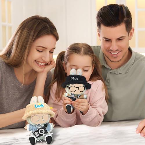 Topassion Puppenkleidung für 17cm, Einfach an und auszuziehen Puppenzubehör, Plüsch La bubu Puppen Bekleidung, Mini Kuscheltier Outfit, Bekleidungszubehör Geeignet zum Fotografieren und Sammeln