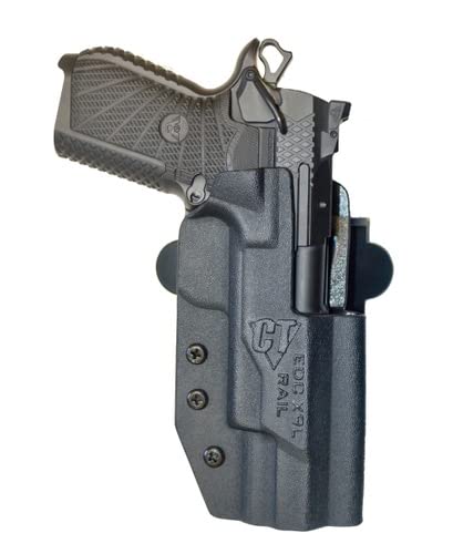 Comp-Tac International Holster - Compatible with Springfield TRP Operator Full Rail - Left Hand - Black