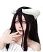 C-ZOFEK Overlord Albedo Cosplay Costume Wig Purple mix Black Hair/Horns Clip (Horns)