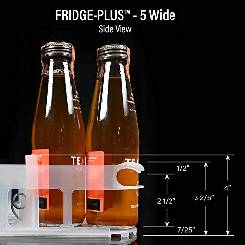 Display Technologies, Fridge-Plus Pusher Glide - 1 Pack Home Refrigerator/Mini Fridge Bar Fridge Bottle Can Organizer - Thumbnail 6