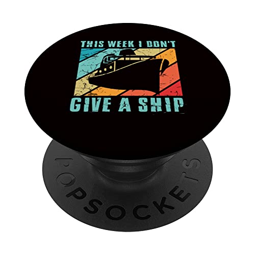This Week I Don't Give A Ship - Summer Ocean Liner PopSockets PopGrip Intercambiable