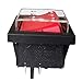 Produktbild Wasserdichte Industrie-Wippschalter KEDU HY12 DPST Elektrischer Drucktastenschalter 4Pins 10A 125/250V, Rot, 2-Pack