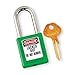 Master Lock 410GRN Green 410 Zenex Safety Padlock with Short Body, 1/4" x 1-1/2" Shackle (Pack of 1)