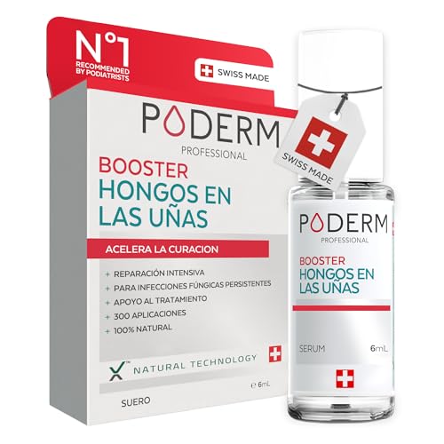 PODERM - MICOSIS UÑAS COMPLEMENTO INTENSIFICADOR – Tratamiento Hongos Uñas Superior – Reduce a la mitad la duración del tratamiento – No usar sin tratamiento – Hecho en Suiza