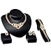 iLH® ZYooh Clearance Deals Necklace+Earrings+Bracelet+Rings Jewelry Set Womens Wedding Party Rhinestone Chain Necklace Earrings Jewelry