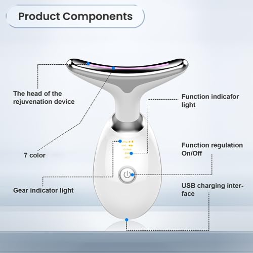 YAYIET Vibration Face and Neck Massager - Triple-Action