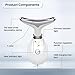 Vibration Face and Neck Massager - Triple-Action Wrinkle Remover for Skin Care, Tightening, and Smoothness (White)