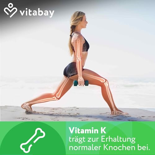 Vitabay Vitamin K2 MK-7 200 µg – 730 vegane Tabletten – 2er Bundle – Ansicht 4
