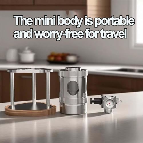 Cafetera manual neumática portátil 80 ml con medidor miniatura 6