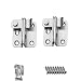 Produktbild 2 Stück Edelstahl Riegel LMYTech Riegelschloss Schrank/Schieberiegel Klein/Riegel Klein/Anwendbar auf Verschiedene Türen-Silber