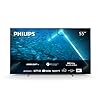 philips 55oled707/12, 55 pouces 4k oled hdr, moteur p5, technologie ambilight innovante, son dolby atmos, smart tv, image et son cinématographiques