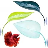 Qivorimith 3 PCS Betta Fish Leaf Hammock,Beta Fish Toys,Betta Fish Tank Decorations Aquarium Decor,Crawling and Amphibian for Sleeping Hiding Breeding