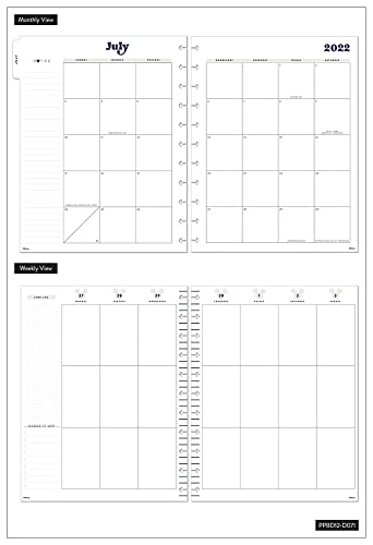 The Happy Planner Disney Daily 12 Month Planner – July 2022 – June 2023 – Daily, Weekly & Monthly Disc-Bound Pages – Disney Indigo Theme – Big Planner 11.5” X 10.2” #TOP5