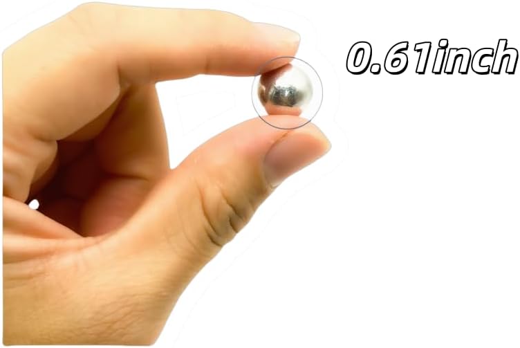 150 Rounds .61 Cal Kinetic Projectiles Compatible with Byrna CL, 0.61 Caliber Aluminum Self Defense Balls Can Be Used for Target Practice and Home Defense