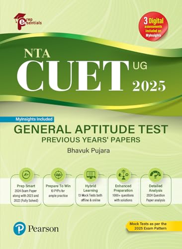 Prep Essentials NTA CUET (UG) General Aptitude Test Previous Year...