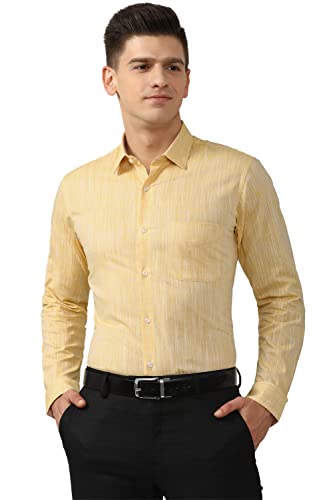 Image of Peter England Men's Textured Slim Fit Shirt