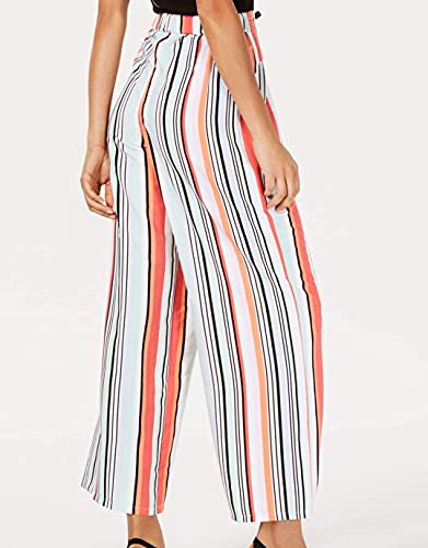 bar III Womens Striped High Rise Wide Leg Pants, Friendly Stripe, Size Medium2