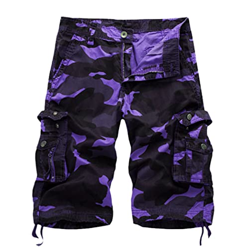 Short cargo militaire ultra-pratique avec multi-poches d'été pour homme