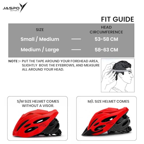 Image of Jaspo Robust Plus Cycling and Skating Helmet for Kids & Adults | 170g Lightweight & Adjustable |Sports Helmet | Quick-Release Buckle & Padded Chin Strap | Ideal for Cycling, Skating & Outdoor Use