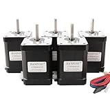 Moteur pas à pas hybride Nema17, 1,7 a, 0,70 n. cm, 17HS6401S, 1.8 degrés, 2 phases, graveur , équipement d'imprimante 3D, 5 pièces