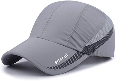 CLAPE Baseball Cap Outdoor Sports Running Performance Hat UV Protection Ultra Thin Lightweight Waterproof Quick Dry Portable Mesh Hat Light grat