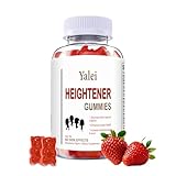 Yalei Height Growth Supplement Gummies for Kids, Teens and Adults | Heightener Gummies | Bone Strength & Grow Taller | Calcium, Magnesium, Zinc, Ashwagandha, Glucosamine Multivitamin | Non-GMO