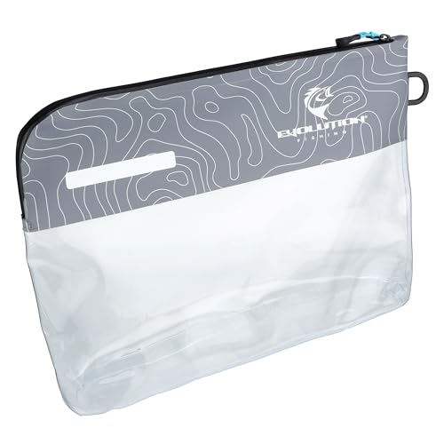 Evolution Fishing Bass Sack – 16 in., All-Welded Water-Resistant Storage Bag for Soft Plastics and Fishing Gear, Durable Tarpaulin with Label and Gusseted Bottom for Maximum Storage