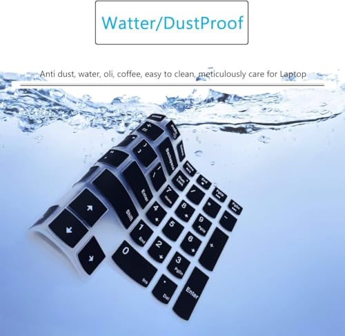 Image of Dust and Waterproof Silicone dust Cover for Lenovo Legion 5 5i 5p 5pi 7i 15.6 inch & 17.3 inch laptops -Black