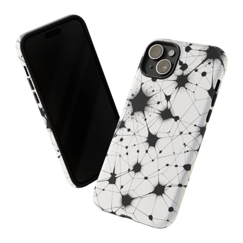 Coque iPhone 15 Plus motif abstrait rigide finition brillante