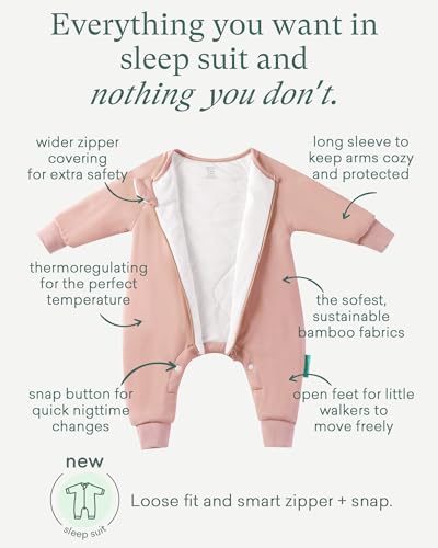 Image of PurComfy Supersoft Active Toddler Sleepsuit 1.0 TOG Long Sleeve Wearable Blanket with Legs All-Season Cozy Sleeper