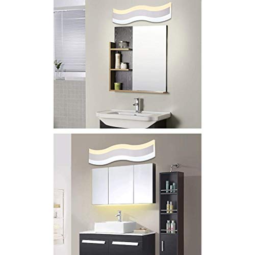Lámpara de baño LED bicolor con luz plana para espejo de pared 6
