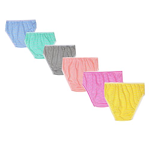 Image of Red Rose Kids Girls Cotton Printed Panty Pack of 6-Assorted