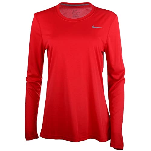 Nike Womens Long Sleeve Legend Shirt, (Medium, Varsity Red)